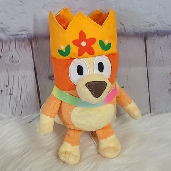2018 Bluey Queen Bingo 7 Inch Plush Stuffed Animal Toy Blue Heeler Dog Pup - Picture 11 of 13
